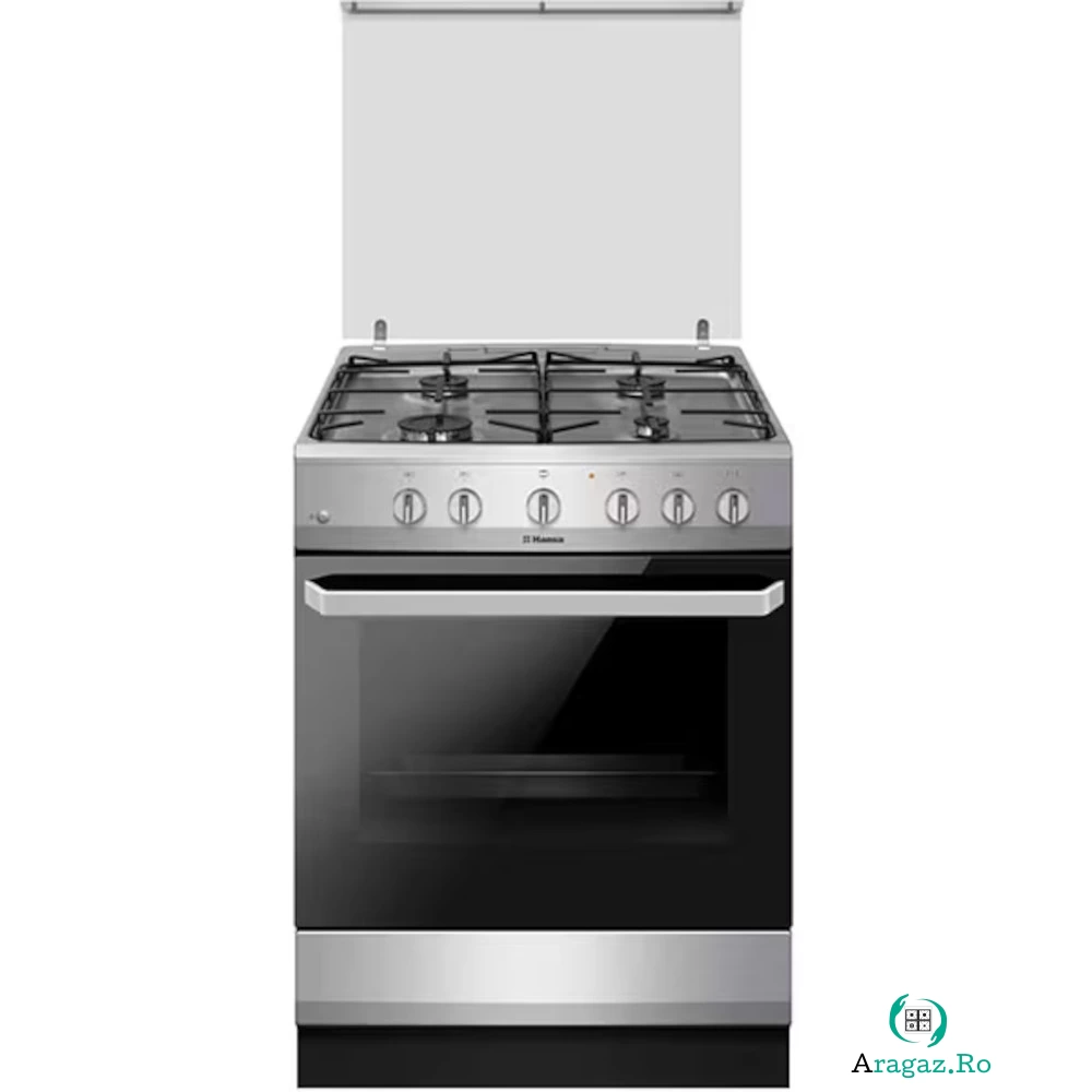 Aragaz pe Gaz Hansa FCGX61109, Rotisor, Grill, 4 arzatoare la 2,199.99 lei ron