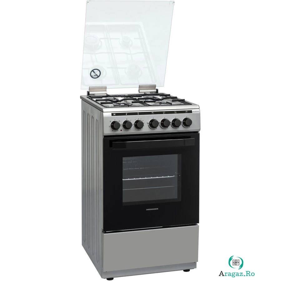 Aragaz Mixt HFSC-V60LITGC-SS 4 arzatoare 60 Litri Inox