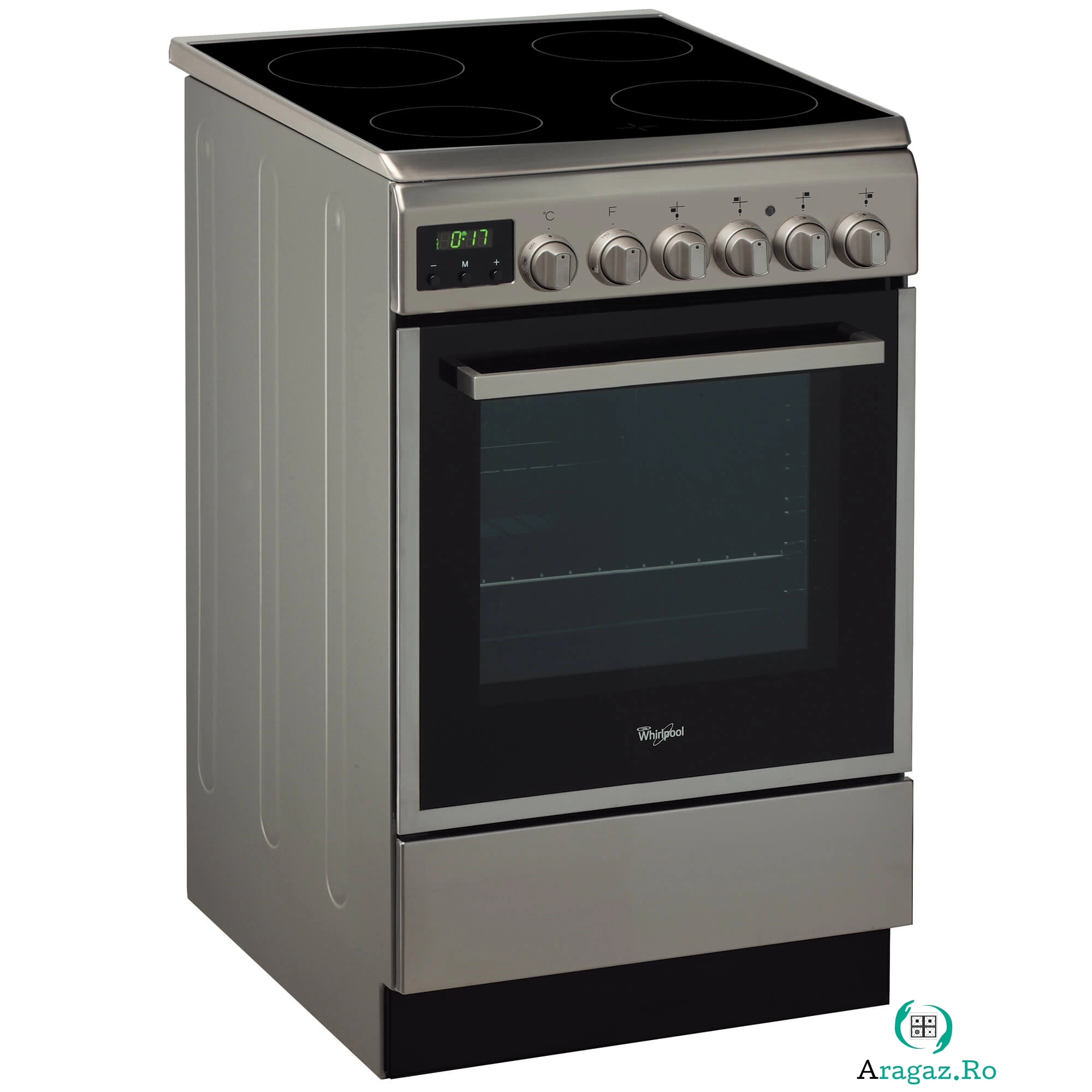 Aragaz electric Whirlpool ACMT 5533/IX, 4 zone gatit, Grill, 50 cm la 1,999.99 lei ron