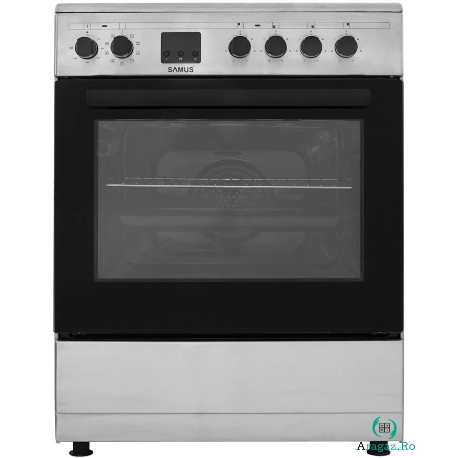 Aragaz SM664VTE Electric 4 zone de gatit Inox la 1,616.99 lei ron