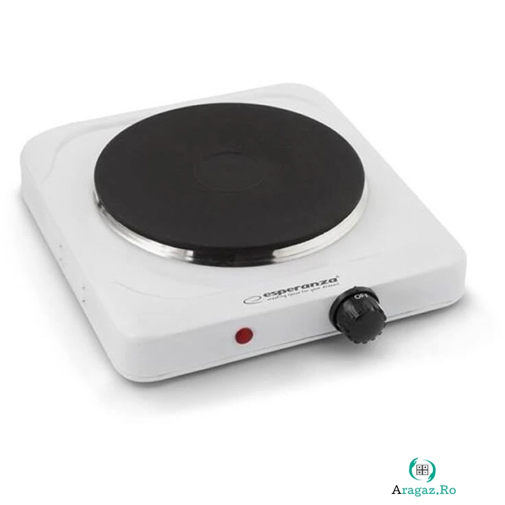 ESPERANZA Plita electrica Esperanza EKH002W Pinatubo, 1500 W, alb la 66.99 lei ron