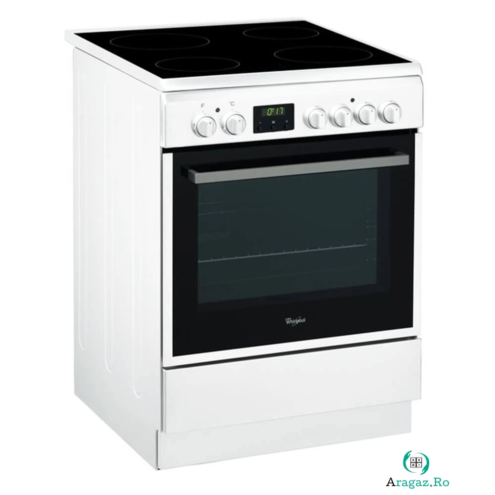 Aragaz electric Whirlpool ACMT 6533/WH, Vitroceramica, Grill, Clasa A la 2,249.99 lei ron