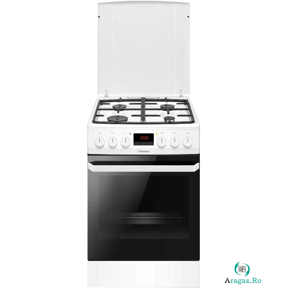 Aragaz mixt Hansa FCMW582109, Cuptor electric, Grill, 4 arzatoare la 1,579.99 lei ron
