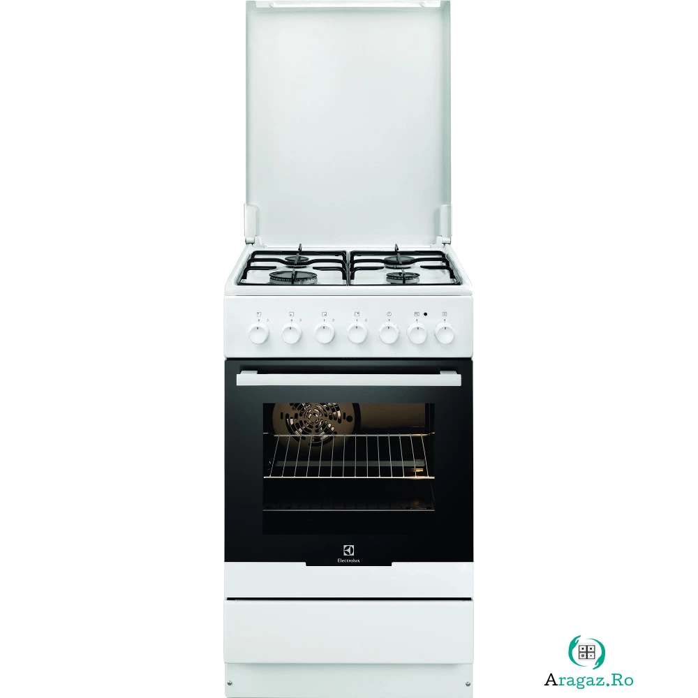Aragaz mixt Electrolux EKK52550OW, Cuptor electric, Grill, 4 arzatoare la 1,449.99 lei ron