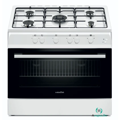 Aragaz NLT 6903A/G1 60x90cm Plita si Cuptor pe Gaz 5 Arzatoare Grill Alb la 1,964.99 lei ron